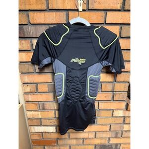 Riddell Power Adult Small Football Padded Compression Shirt Integrated Pads